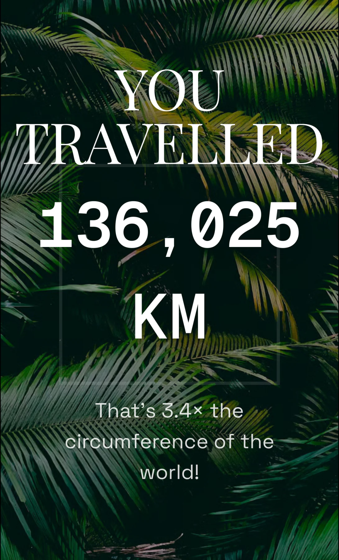 STAAMPS total distance travelled