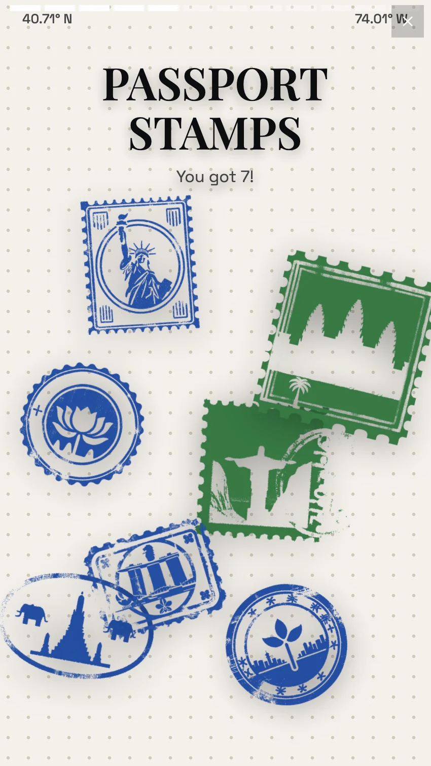 STAAMPS passport stamps recap