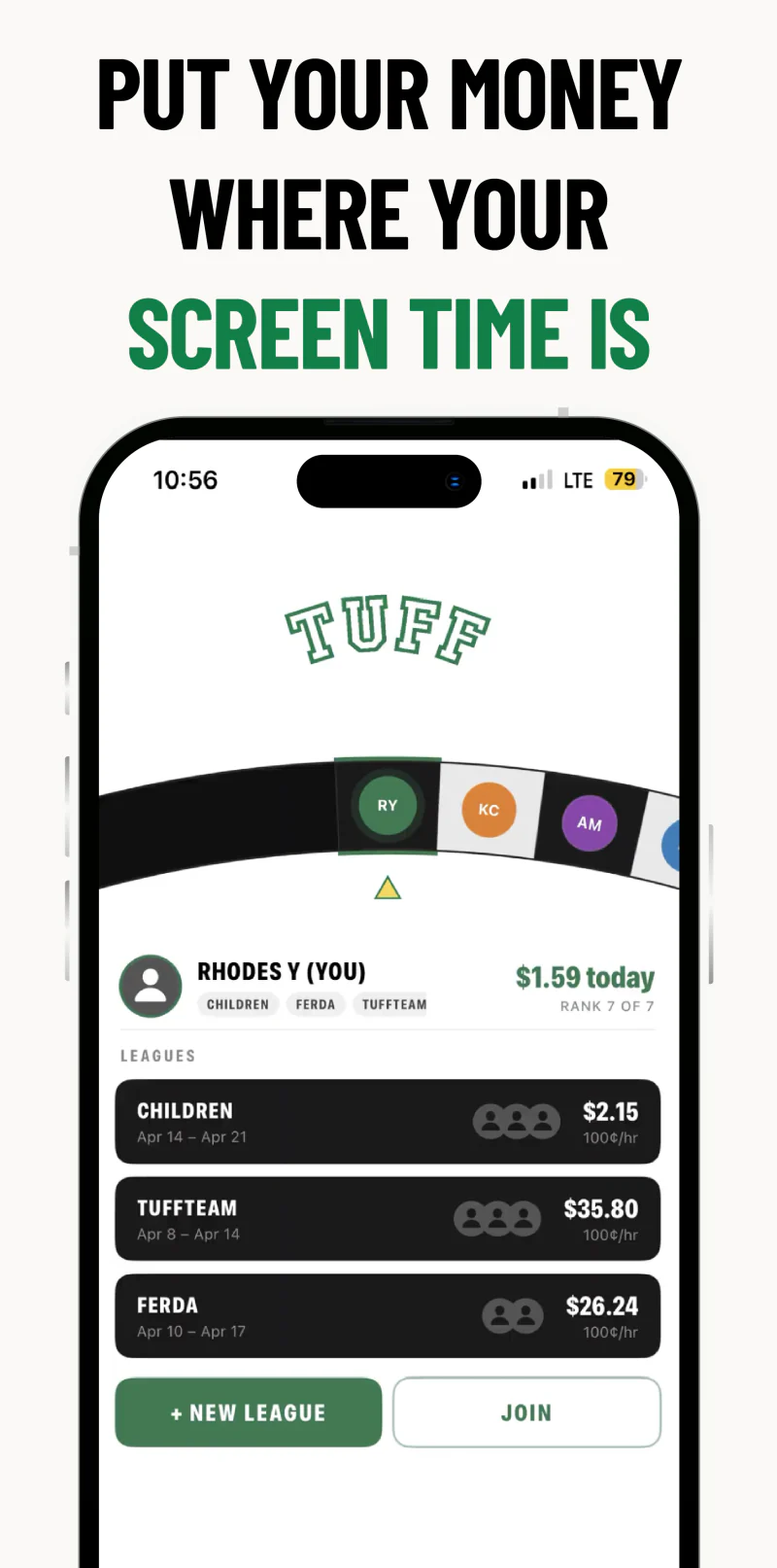 TUFF league dashboard